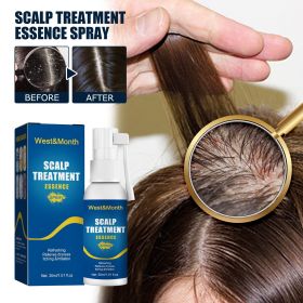 West&Month Scalp Treatment Essence Spray, Hair Care And Repair Damaged Hair Follicle Hair Root Treatment Spray